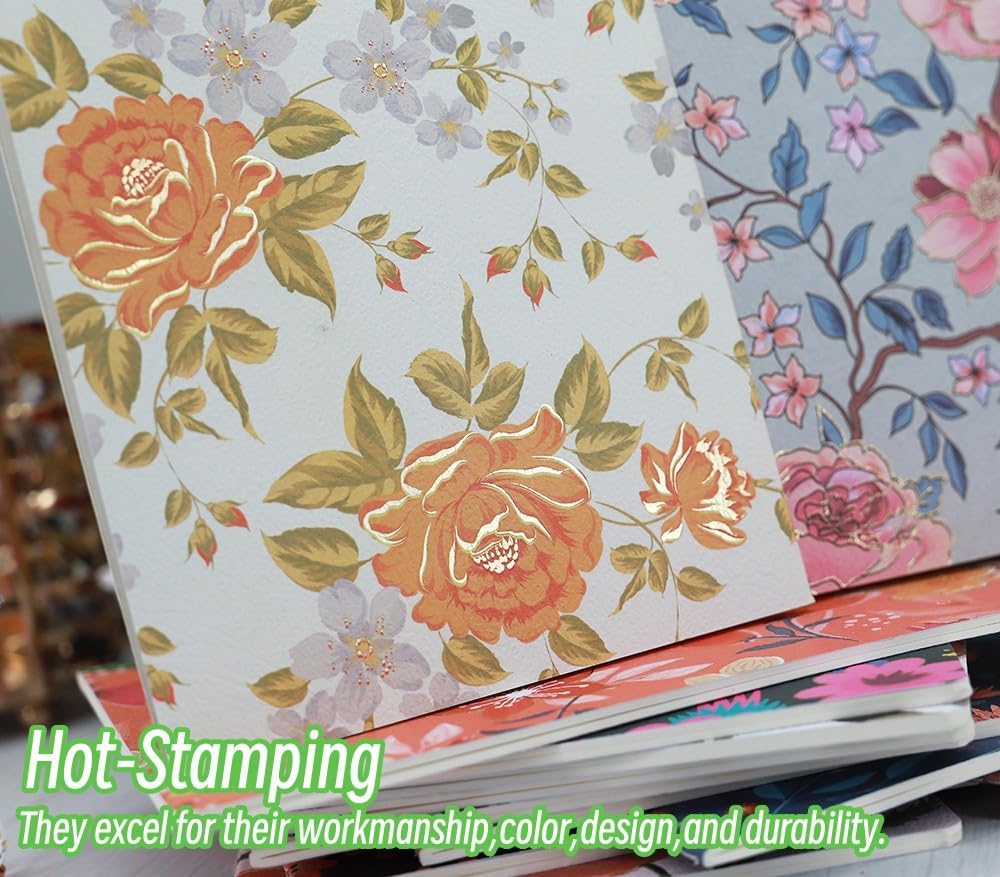 Paquete de diarios para escribir cuadernos A5 a granel, libro de bocetos, paquete de 12 con 60 páginas en blanco, 30 hojas y cubierta en relieve en