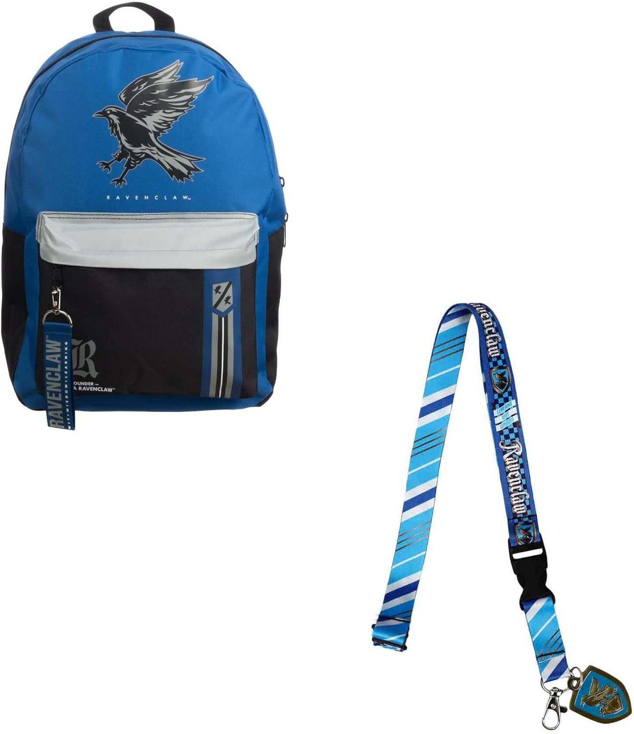Bioworld Harry Potter Ravenclaw – Mochila para laptop de 16 pulgadas y cordón, Multi colorido, Personalizado