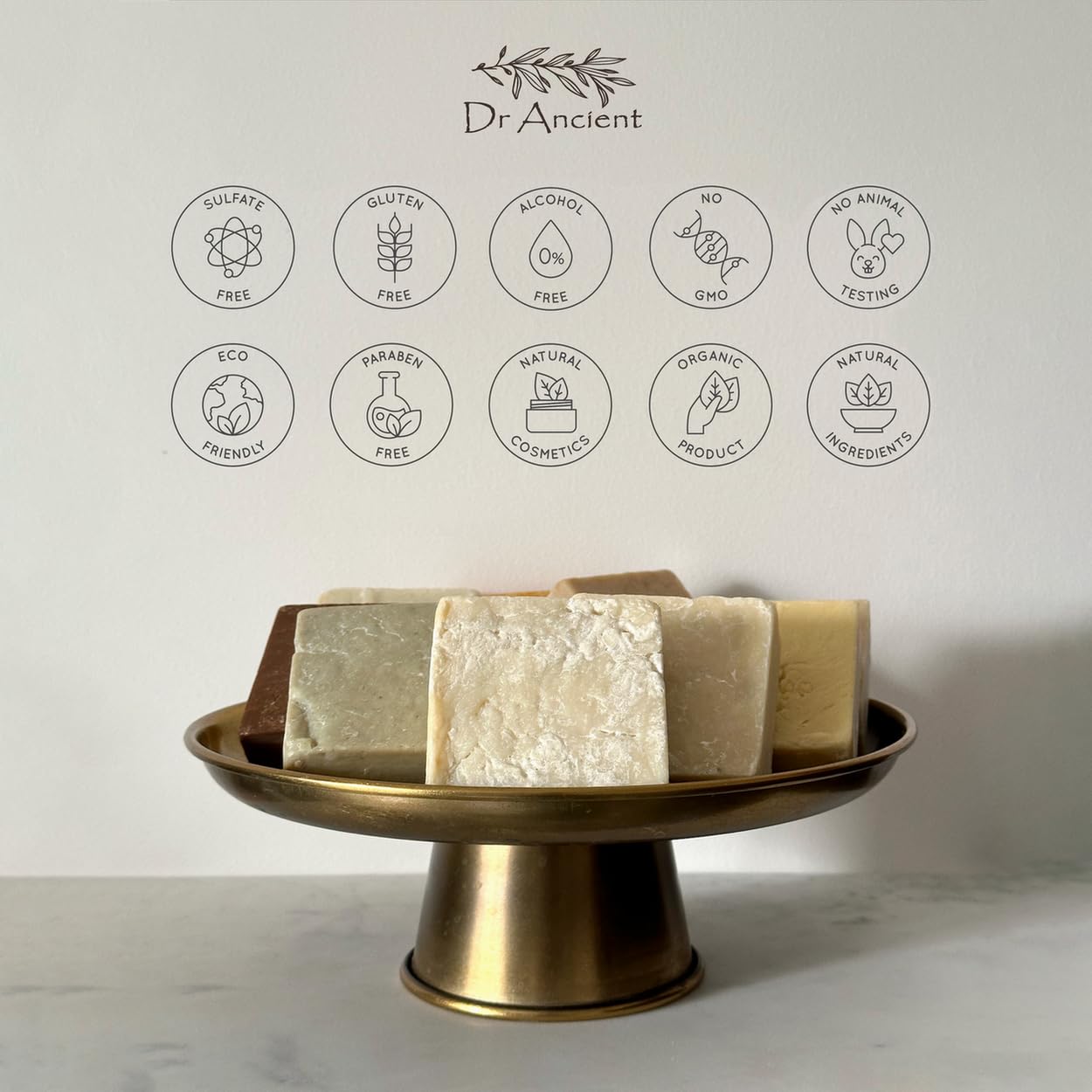 Dr.Ancient Jabón de leche de cabra orgánico natural tradicional hecho a mano antiguo – antienvejecimiento aclarador de la piel, hidratante –
