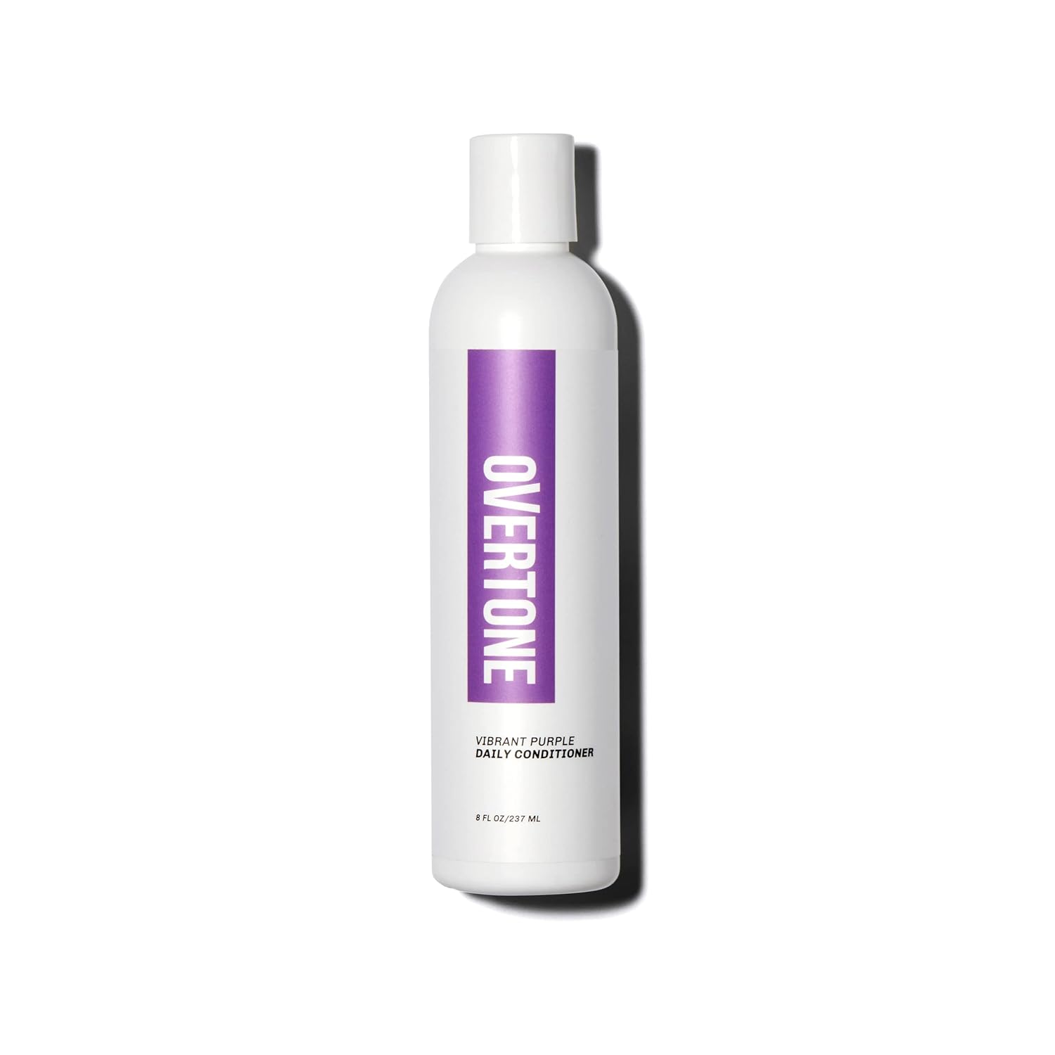 OVERTONE Haircare Daily Conditioner – Acondicionador semipermanente para el cabello de 8 onzas con manteca de karité y aceite de coco, evita la