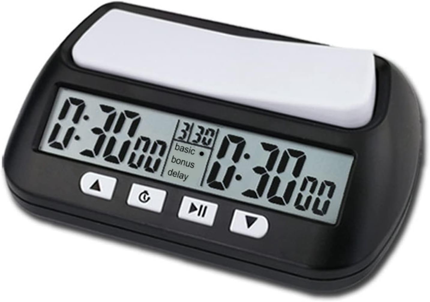 Temporizador digital de ajedrez con función de alarma audible, temporizador de juego multifunción portátil