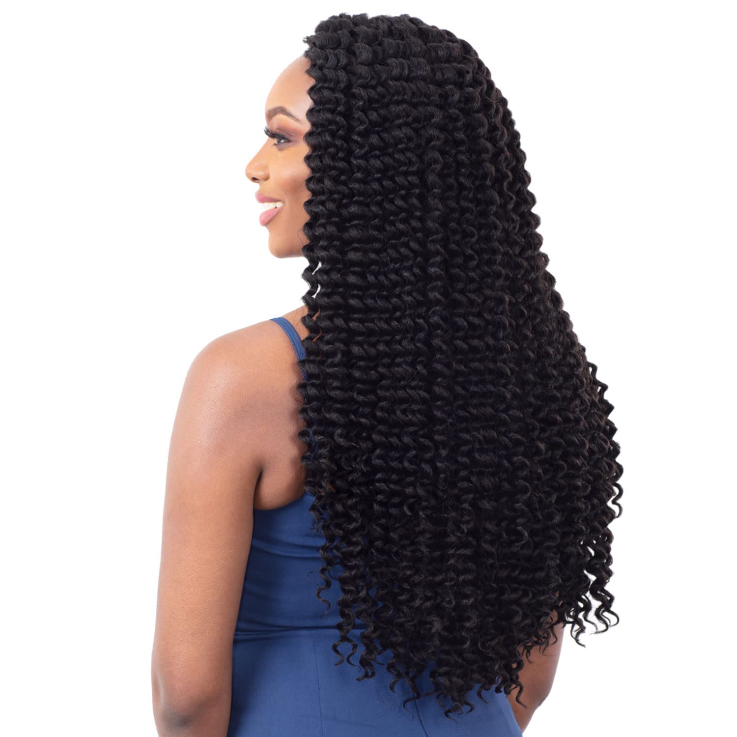 Freetress – Trenza de ganchillo  3 rizos JOYFULL de 20 pulgadas (2 marrón oscuro)