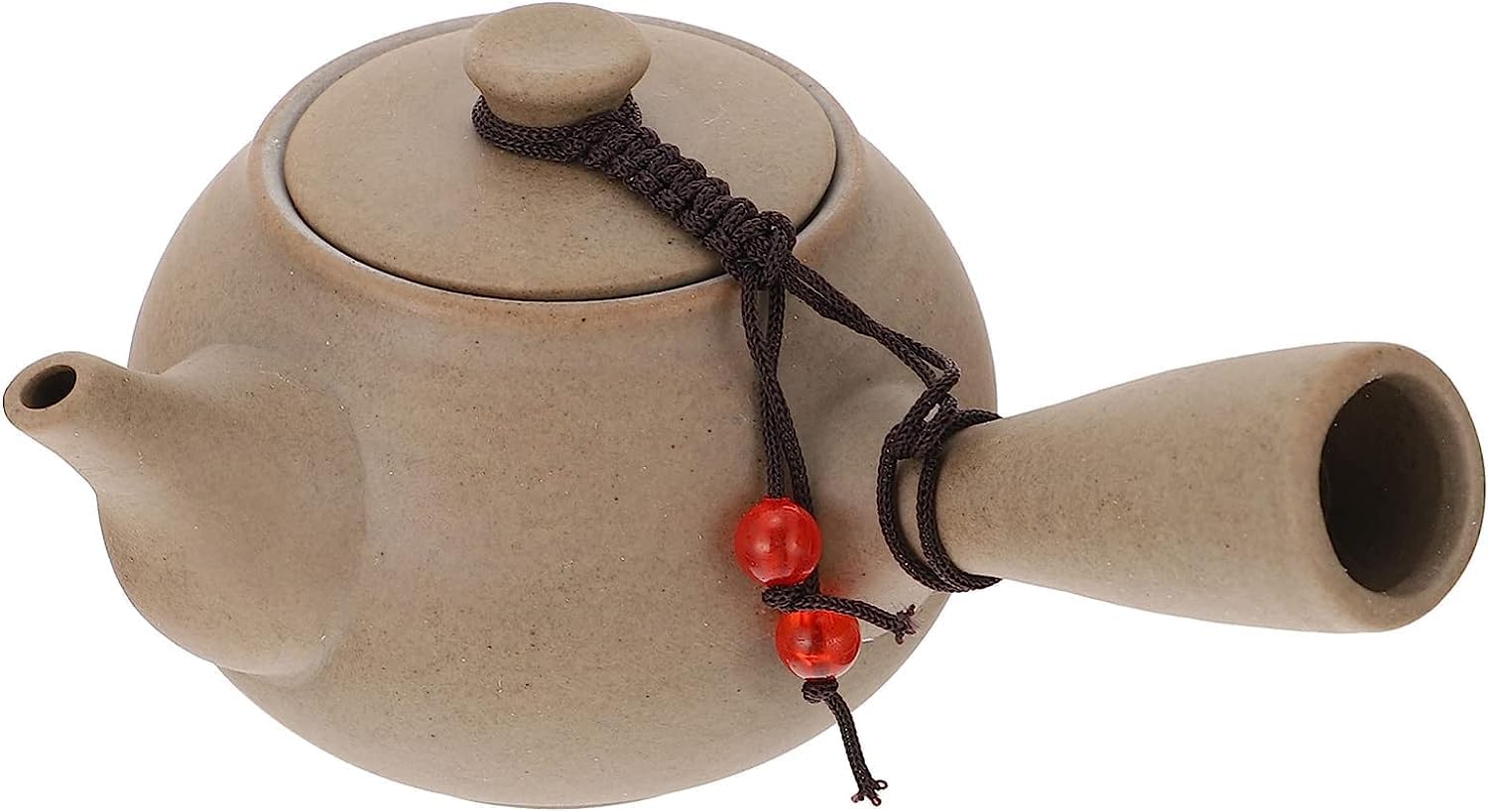 Tetera esmaltada de decoración retro,Tetera colorida de agua caliente,Tetera de cerámica japonesa Kyusu Juego de tetera de cerámica Kyusu Tetera