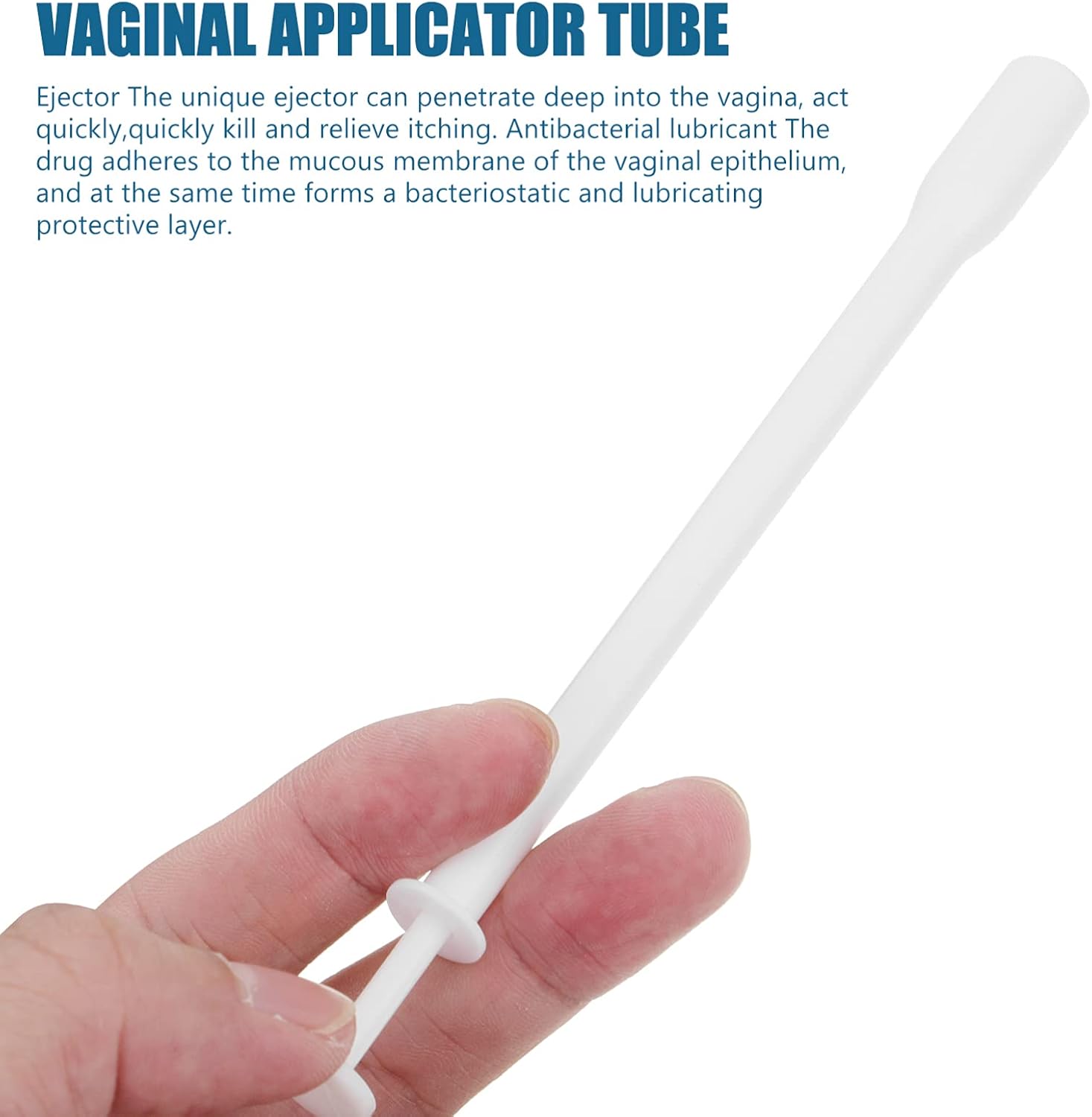 Healifty Aplicador de gel vaginal, 10 aplicadores de crema vaginal desechables, aplicadores de inyectores roscados higiénicos, lubricante