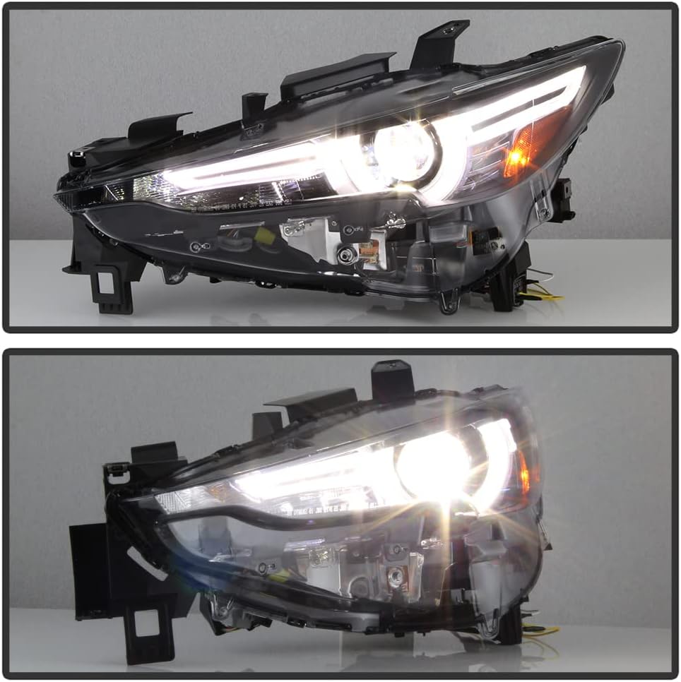 ACANII – Para Mazda CX-5 OED LED DRL 2017-2021 con proyector LED AFS, faros delanteros de repuesto para faros delanteros izquierdo+derecho