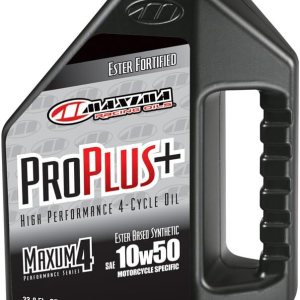 Maxima Racing Oils 30-19901-3PK Pro Plus+ 10w50 – Aceite sintético para motor de motocicleta, botella de 1 litro, paquete de 3 Maxima Racing Oils 30-19901-3PK Pro Plus+ 10w50 – Aceite sintético para motor de motocicleta, botella de 1 litro, paquete de 3