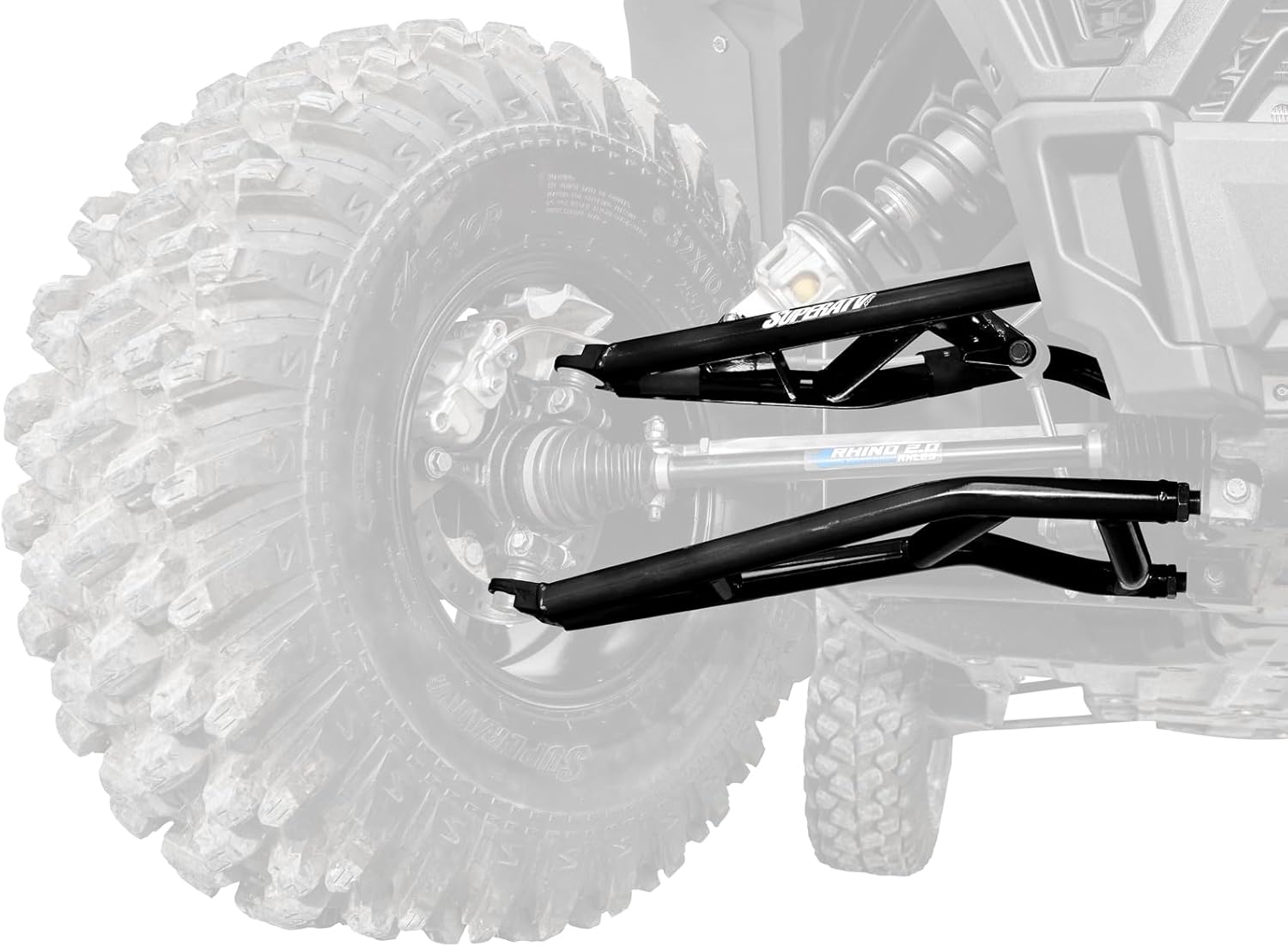 SuperATV Brazos A de desplazamiento delantero de 1.5 pulgadas para Polaris RZR XP 1000  XP 4 1000 2014-2021  Se adapta a neumáticos más grandes