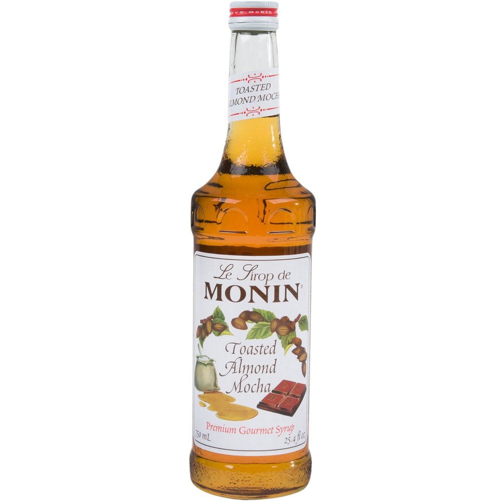 Monin Jarabe de moca de almendras tostadas 750ML