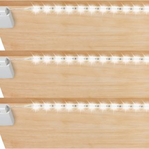 Tira de iluminación LED alimentada por batería, tira de luz LED inalámbrica adecuada para iluminar debajo del gabinete Armario Estantes Armario Tira de iluminación LED alimentada por batería, tira de luz LED inalámbrica adecuada para iluminar debajo del gabinete Armario Estantes Armario