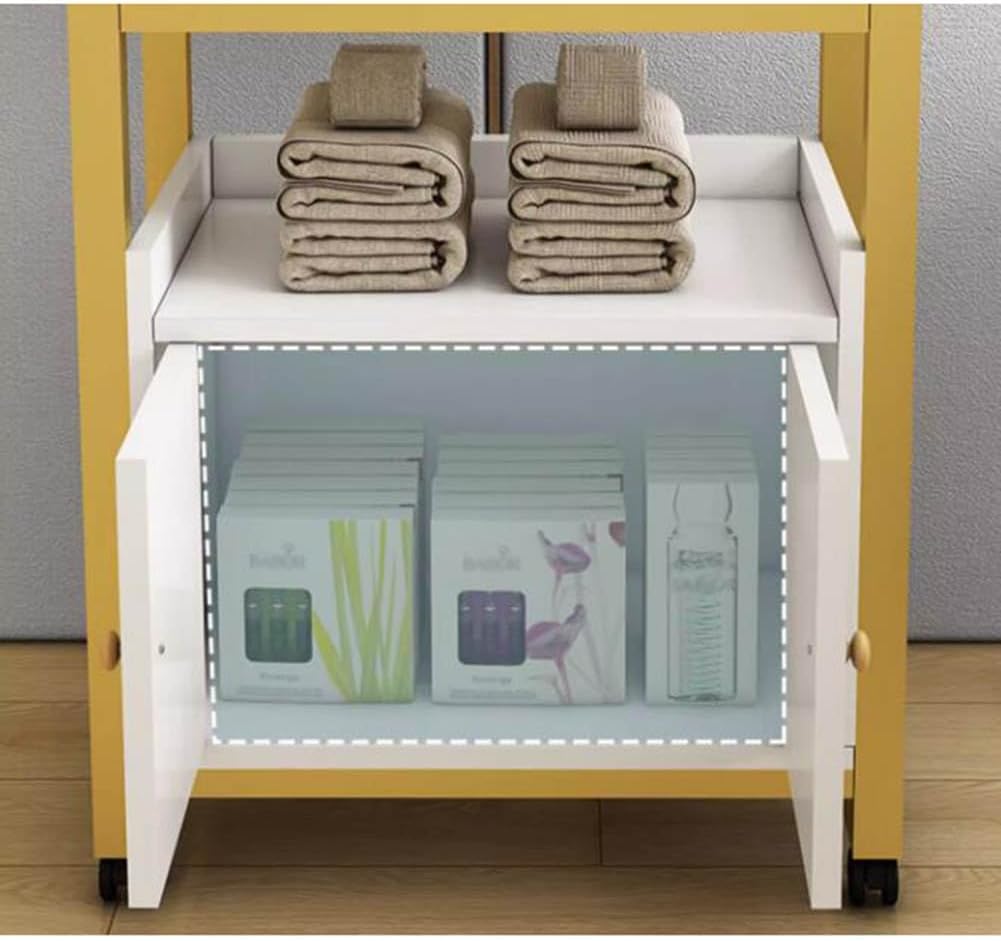 Gabinete de almacenamiento para estaciones de peluquería con ruedas, multiusos, soporte para carrito de salón de belleza, equipo de estilista para