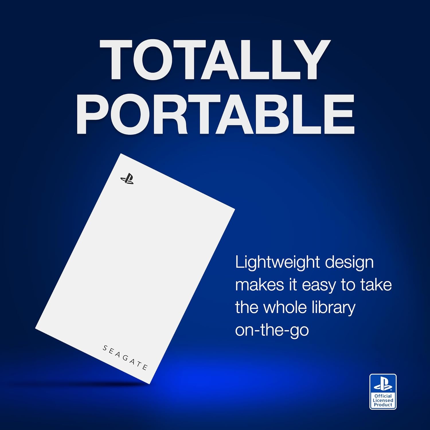 Seagate Unidad de juego para PS5 2TB HDD externo – USB 3.0, licencia oficial, LED azul (STLV2000101)