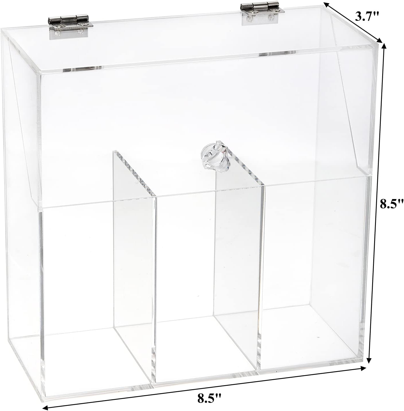 Okllen Soporte para brochas de maquillaje con tapa a prueba de polvo, perlas blancas, organizador de brochas de maquillaje acrílico transparente con