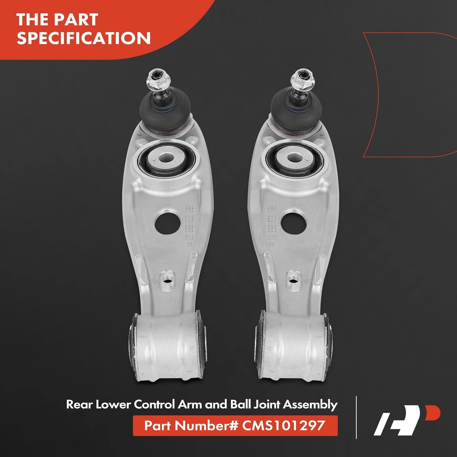 A-Premium 2 brazos de control inferiores traseros, con rótula y buje, compatibles con Porsche 911 1999-2013, Boxster 1997-2012, Cayman 2006-2012