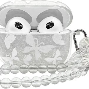 TanMay Funda compatible con AirPods 3 2021 con purpurina transparente, a prueba de golpes, funda protectora de TPU suave para niñas y mujeres, con TanMay Funda compatible con AirPods 3 2021 con purpurina transparente, a prueba de golpes, funda protectora de TPU suave para niñas y mujeres, con