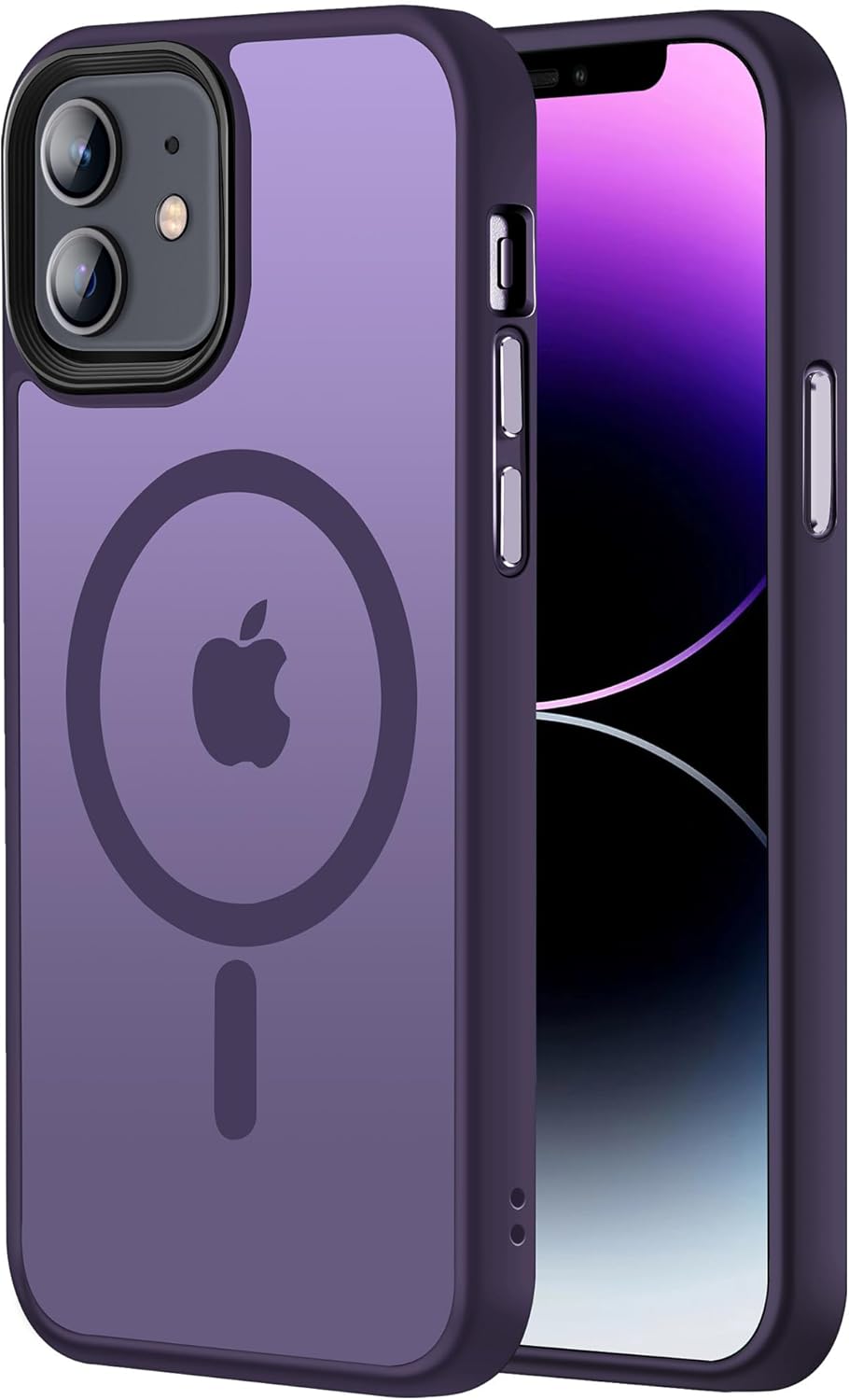 Tigowos Funda con diseño diseñado para iPhone 12 y iPhone 12 Pro, compatible con MagSafe de 10 pies, resistente a las caídas, sensación de piel