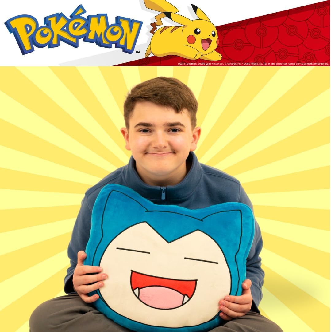 Franco Anime Gaming Bedding – Almohada decorativa de felpa súper suave y acogedora, talla única, Snorlax