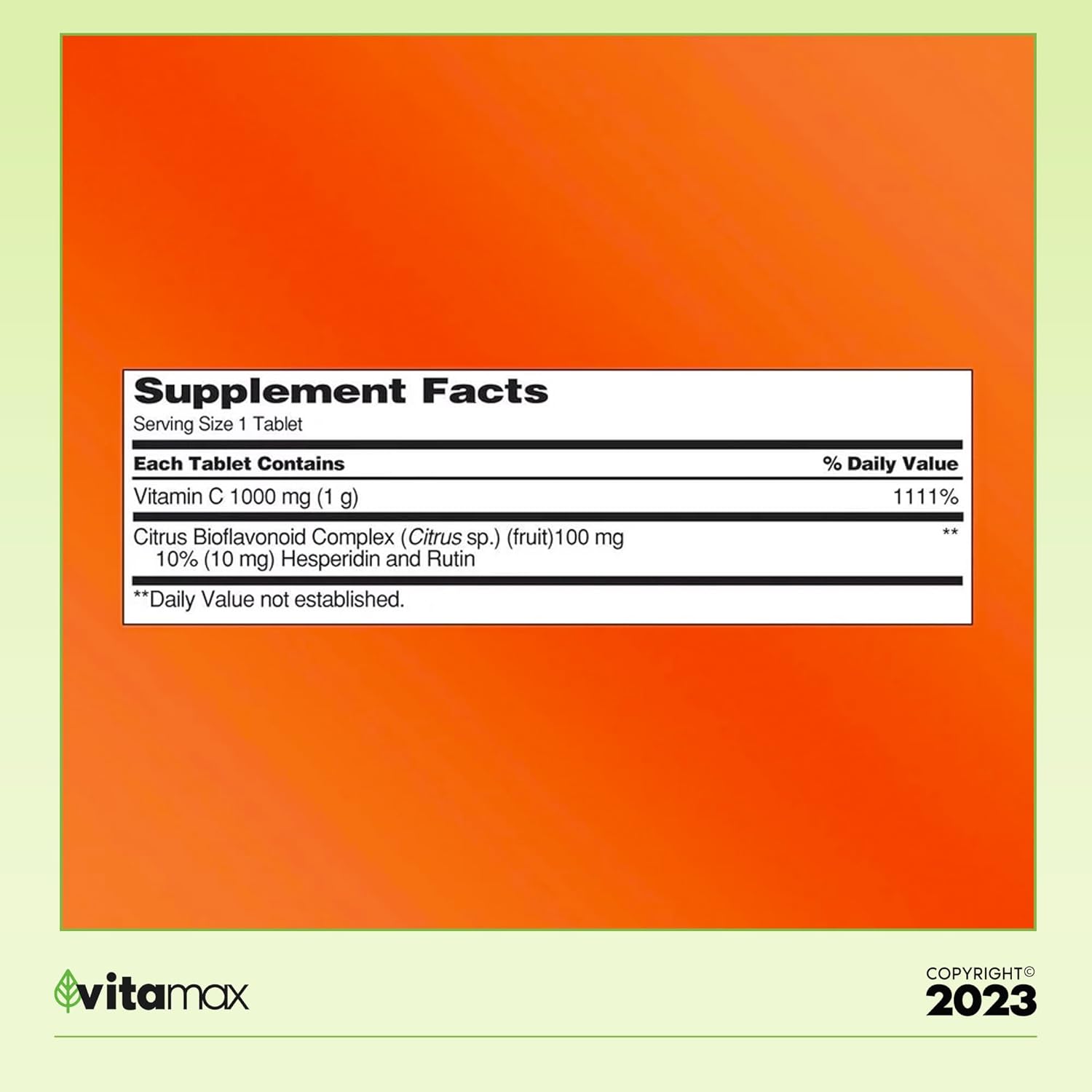 Kirkland Signature Vitamina C 1000 mg., 500 tabletas + guía exclusiva de vitaminas VitaMax – 2 artículos