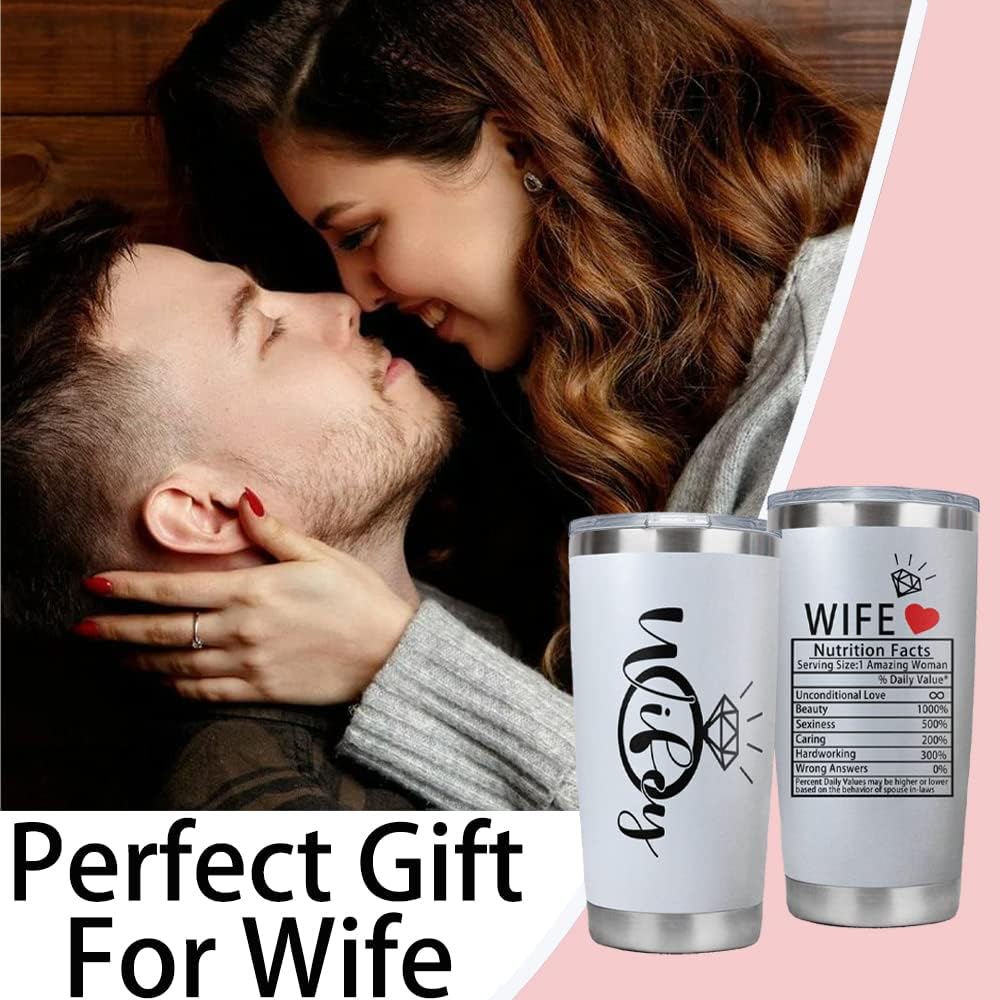 Znutrce Regalos para esposa del marido, regalos para esposa, regalos del día de San Valentín para ella, aniversario, regalos de cumpleaños para