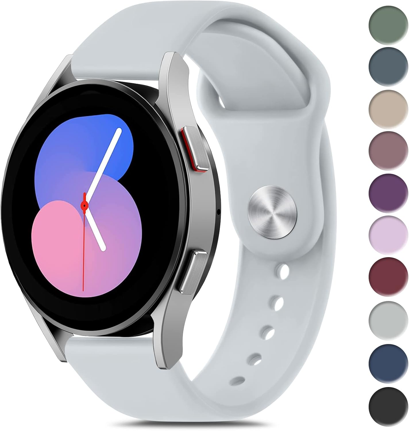 Correas compatibles con Samsung Galaxy Watch 5 Band 1.575 in 1.732 in, Galaxy Watch 5 Pro Band 1.772 in 0.787 in correa deportiva de repuesto de