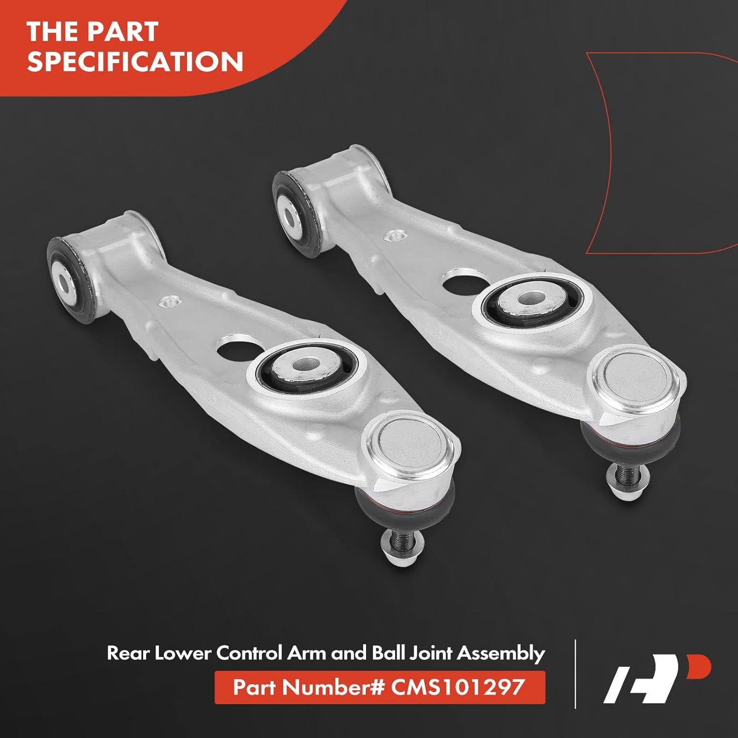 A-Premium 2 brazos de control inferiores traseros, con rótula y buje, compatibles con Porsche 911 1999-2013, Boxster 1997-2012, Cayman 2006-2012