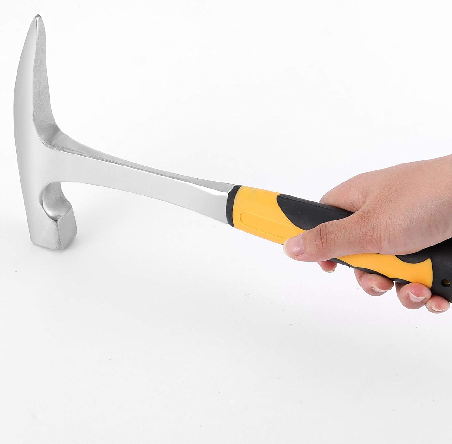 Martillo de acero al carbono cromado con punta puntiaguda y mango deslizante, 2 unidades de 32 onzas y 11.9 pulgadas
