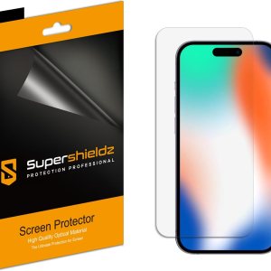Supershieldz Paquete de 3 protectores de pantalla diseñados para iPhone 15 Pro (6.1 pulgadas), protector transparente de alta definición (PET) Supershieldz Paquete de 3 protectores de pantalla diseñados para iPhone 15 Pro (6.1 pulgadas), protector transparente de alta definición (PET)