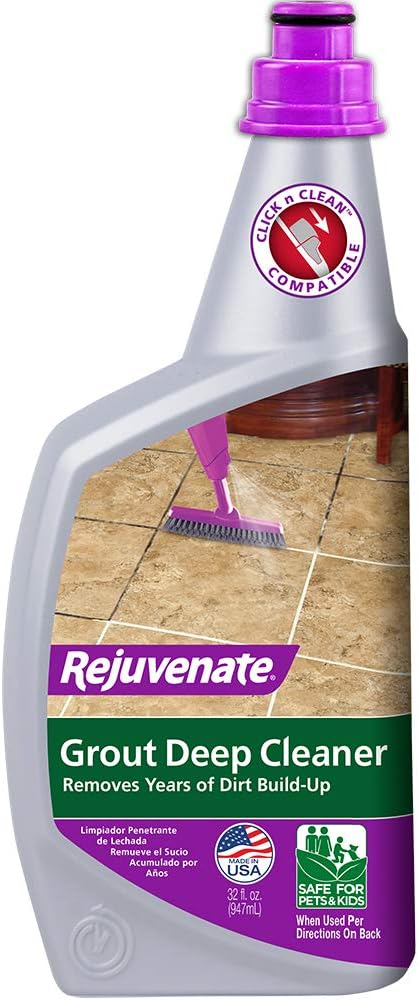 Rejuvenate La fórmula de limpieza profunda de lechada elimina al instante años de acumulación de suciedad para restaurar la lechada al color