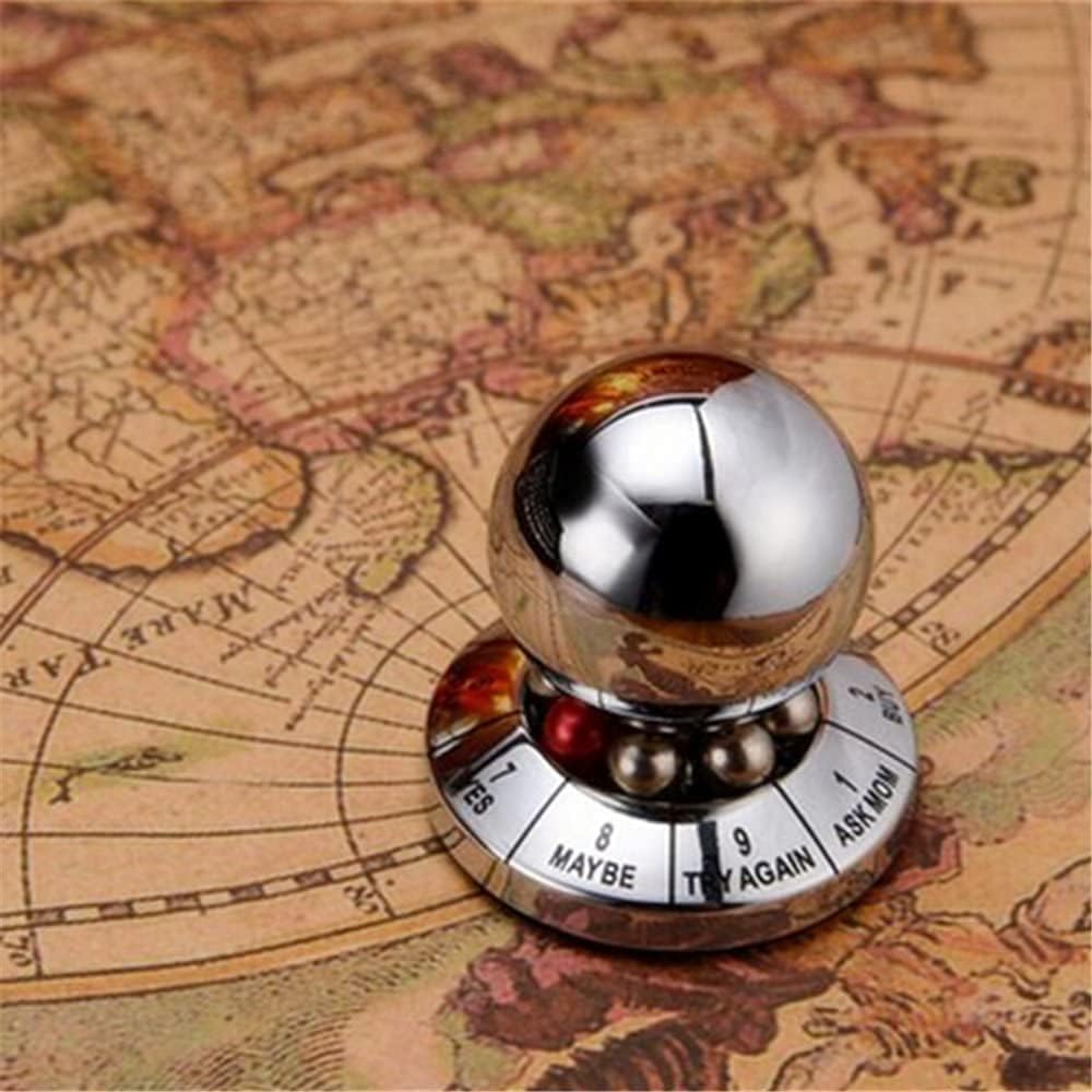 Bola de metal para tomar decisiones, Hsxxf Oficina Finger Spinner Anti-Stress Descompresión Juguete Bola Oficina Finger Spinner Decoración de