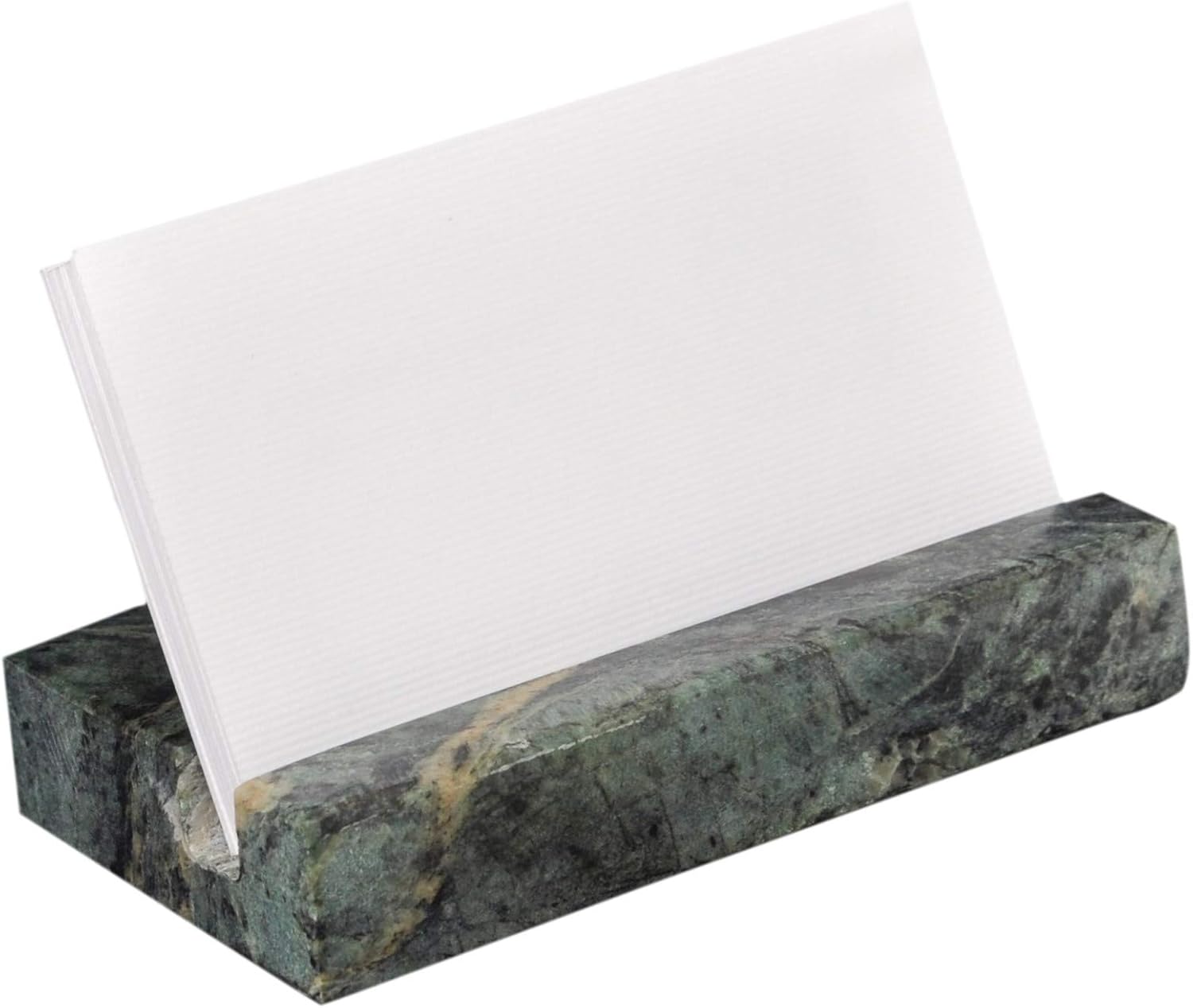 CraftsOfEgypt Tarjetero para escritorio – Soporte para tarjetas de visita de mármol para escritorio – Organizadores de escritorio y accesorios –