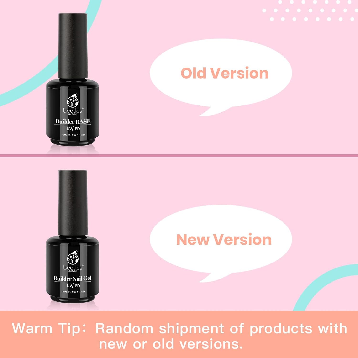 Beetles – Kit de esmalte de uñas de gel 5 en 1, fortalecedor y gel de esmalte de uñas en gel, 2 piezas de 0.5 onzas líquidas, color blanco y negro,