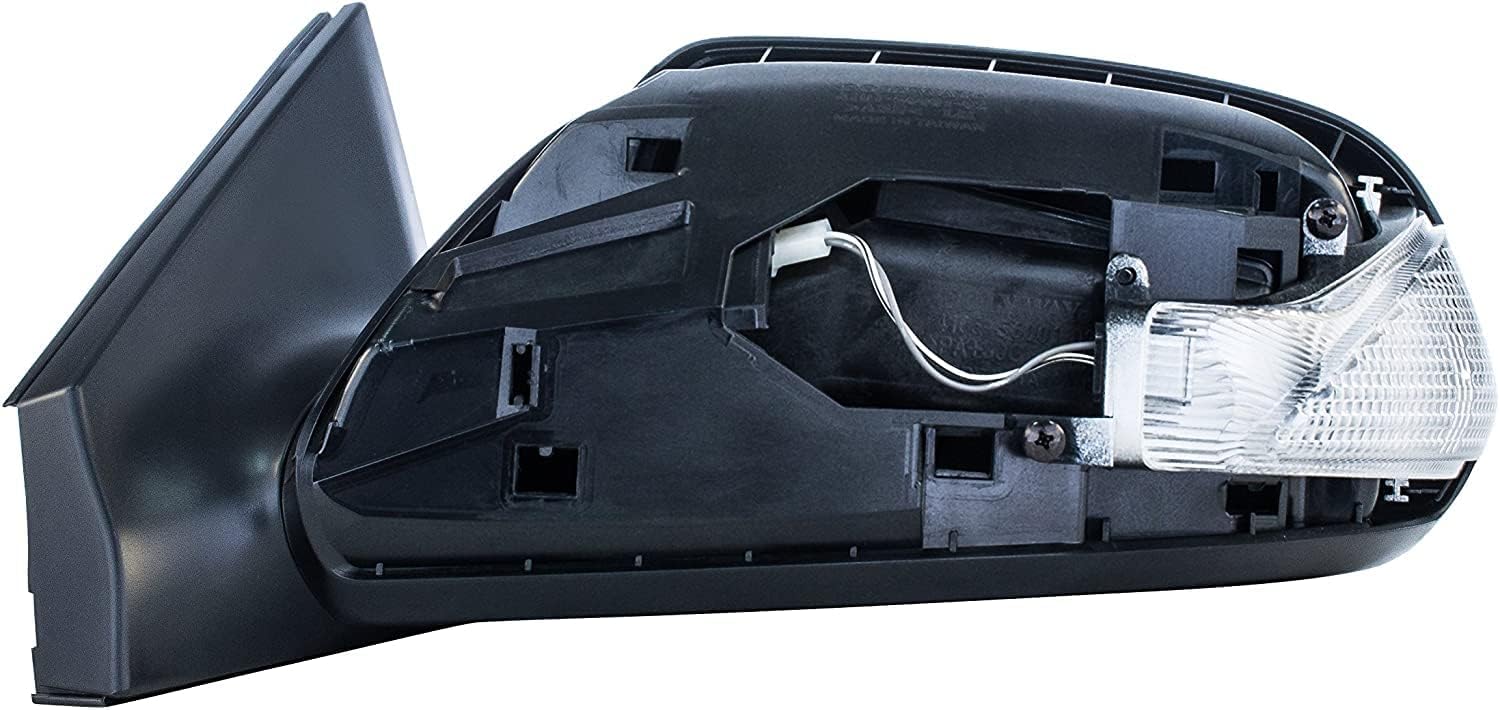Dependable Direct Espejo lateral del conductor compatible con Scion tC 2005-2010, sin pintar, no calentado, no plegable, funciona con energía,