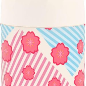 Pink Flowers Strip Boho Kids Womens Insulated Food Jar Container with Spoon 17oz500ml Soup Containers With Lids Stainless Steel Vacuum Keep Warm Pink Flowers Strip Boho Kids Womens Insulated Food Jar Container with Spoon 17oz500ml Soup Containers With Lids Stainless Steel Vacuum Keep Warm