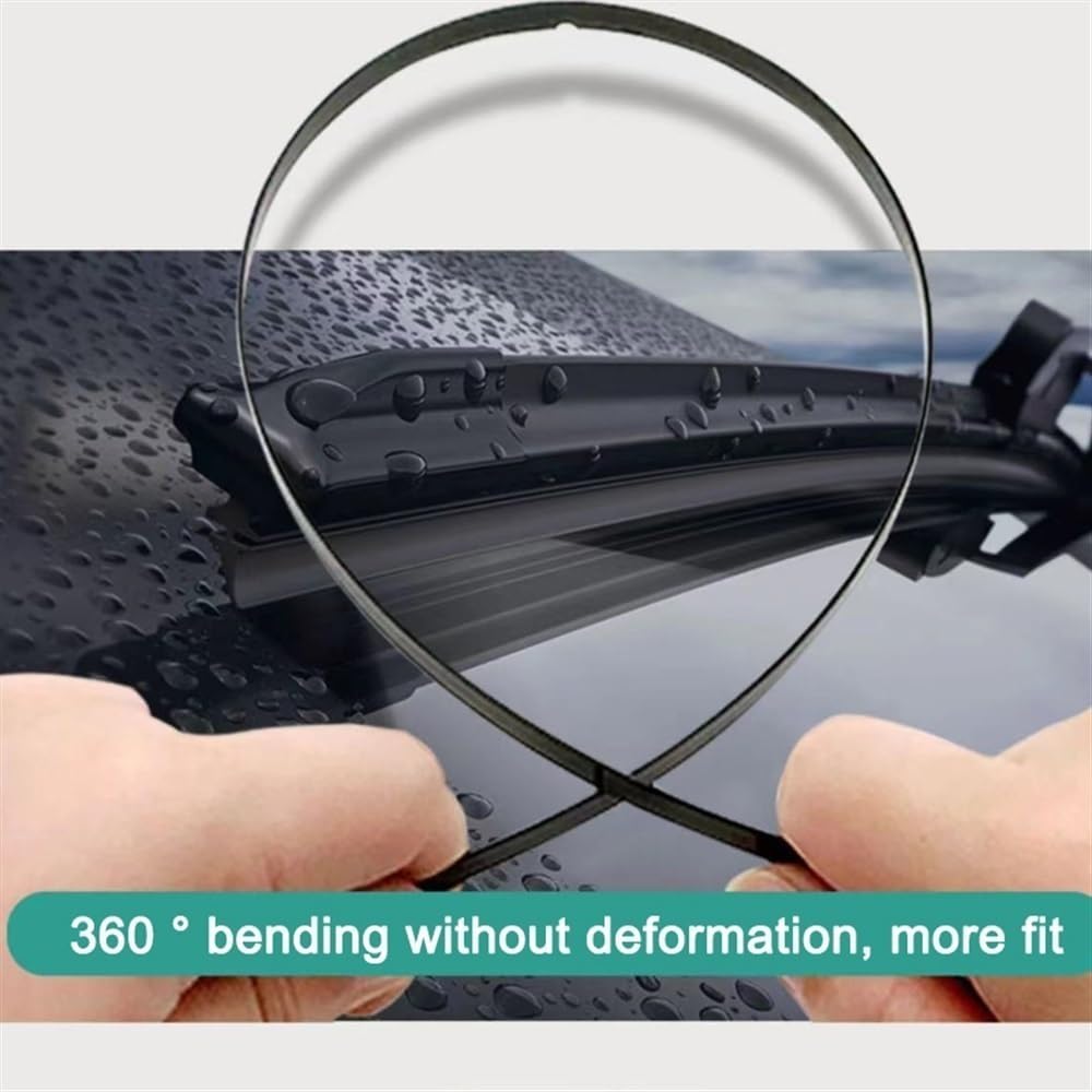 Wiper Car Wiper Blades Compatible with Peugeot Laguna Estate MK1 1993-2000 Windshield Windscreen Front Window Accessories 24″+18″ (Color  Right