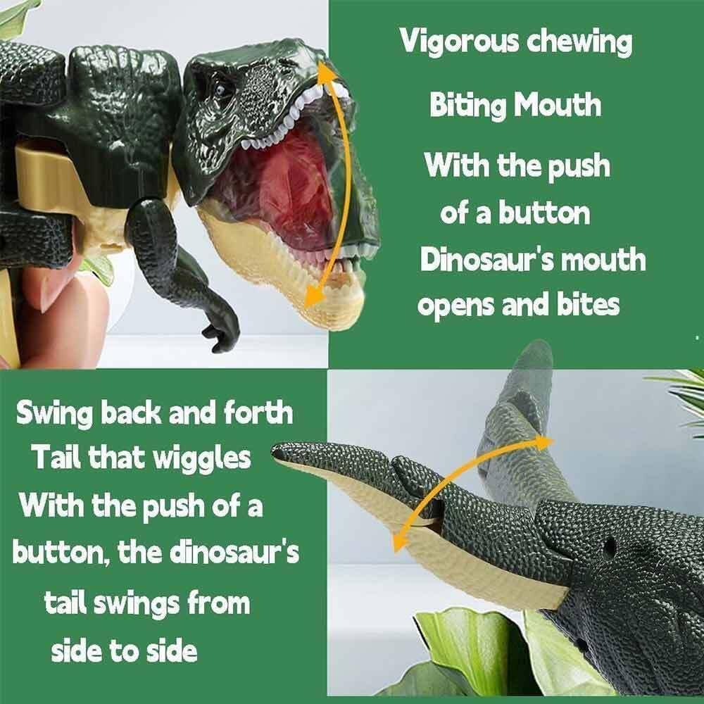 Divertidos juguetes de dinosaurio 2023, activa el juego con sonido de rugido, efectos de luz y diversión de dinosaurio Chomper, un novedoso regalo
