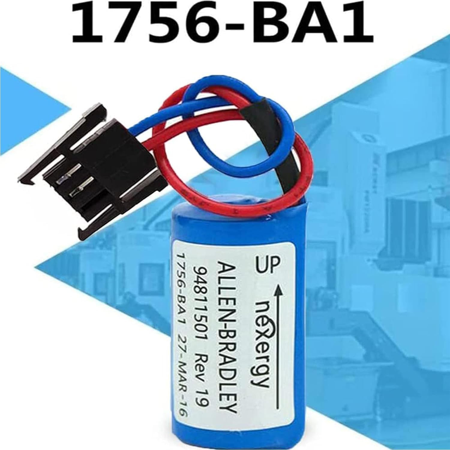 *(100-Pack) 3.0v 1756-BA1 Battery 1200mAh for Allen Bradley 1756-BA1 1756-L1 BR2 3A-AB Replacement Battery