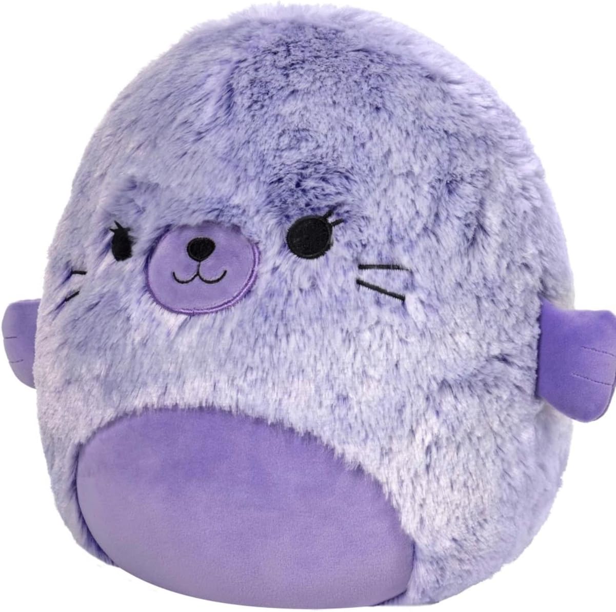 Squishmallow Kellytoy Oficial Fuzz-A-Mallows Squishy Animal de peluche suave (12 pulgadas, Ellen Seal)