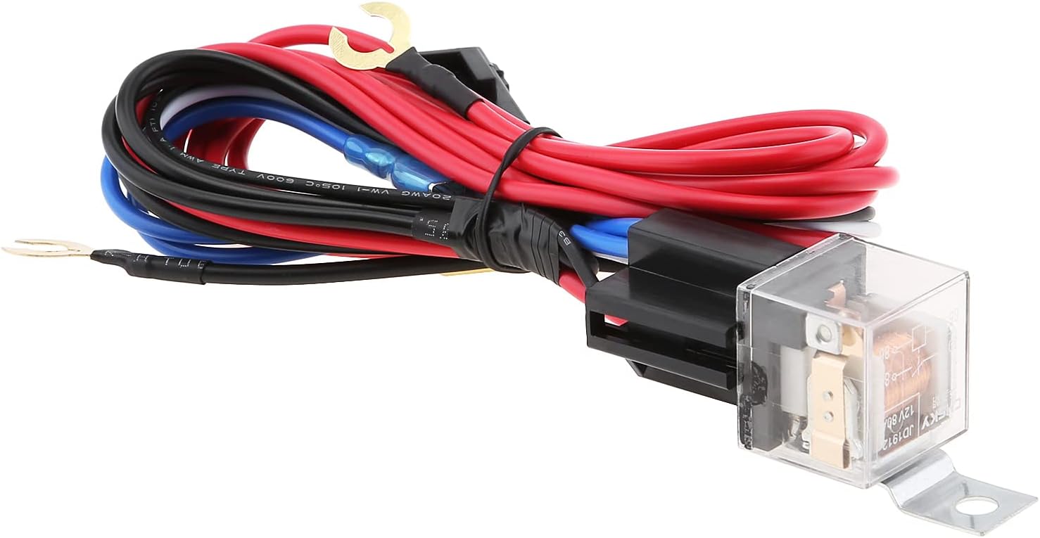 DriSentri Kit de relé de arnés de cableado de 12 V 30 A para modificación de bocinas de tono de explosión con bandas