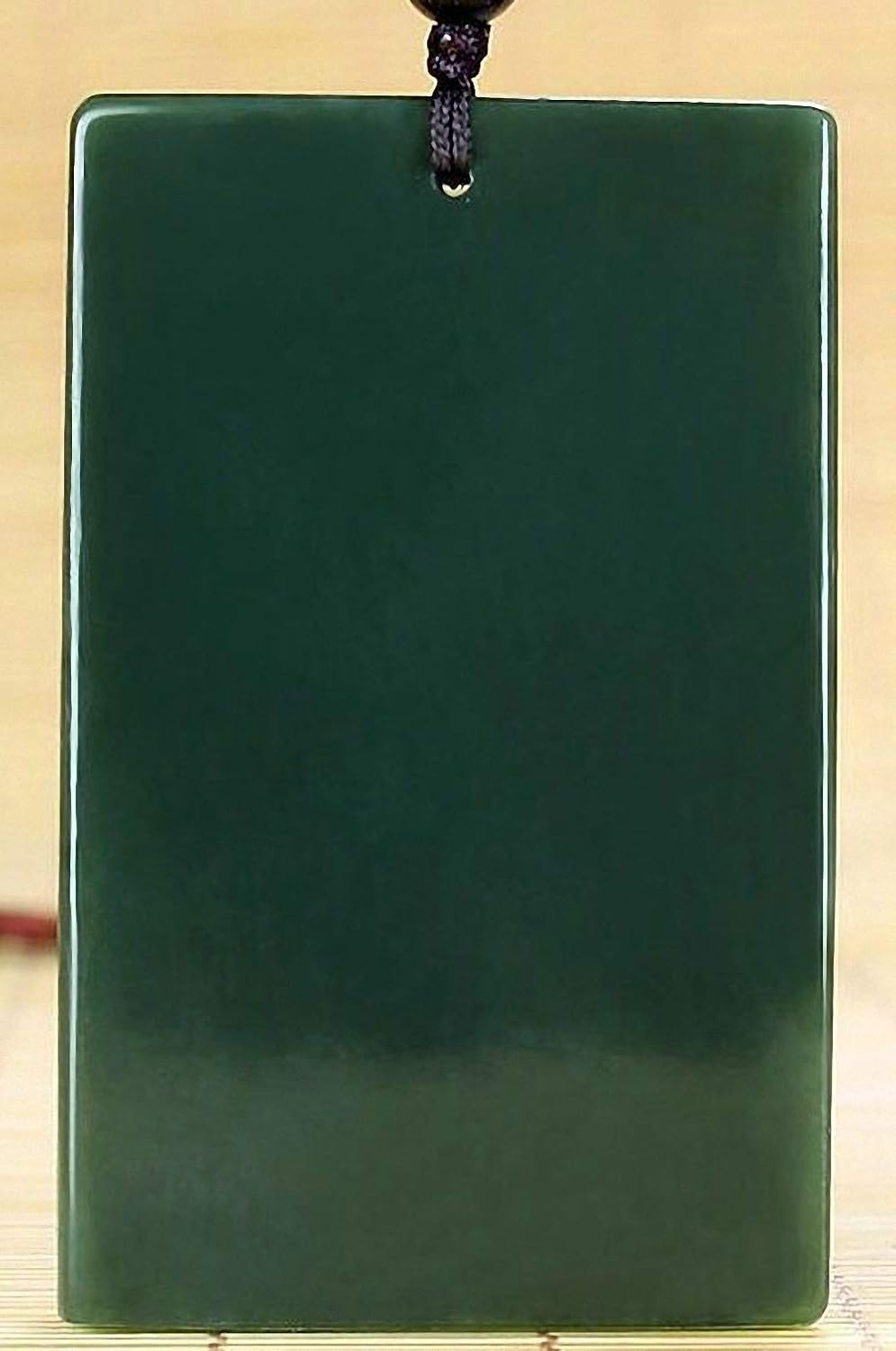 Amuleto colgante de nefrita de jade verde hetiano natural tallado Fengshui zodiaco dragón bestia, Jade, no conocido