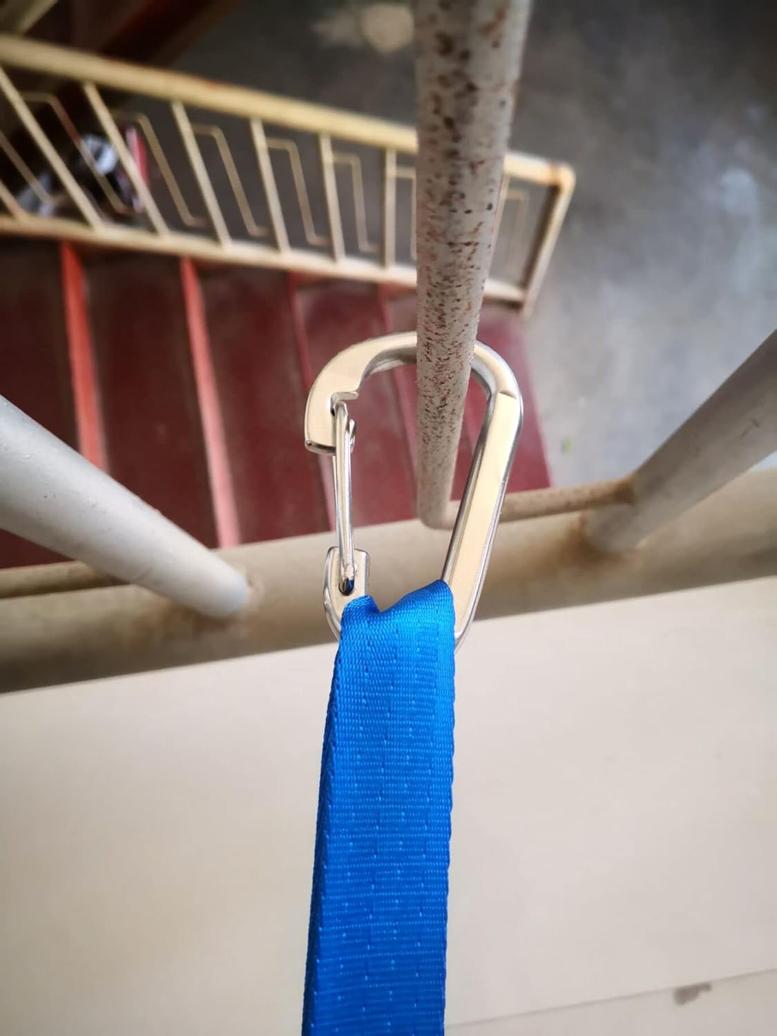 Mosquetón de acero inoxidable 316 de alta resistencia con cierre plano de grado marino con gancho de seguridad para barco