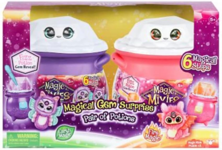 Magic Mixies Magical Gem Surprise – Paquete de 2 juguetes de regalo limitado exclusivo