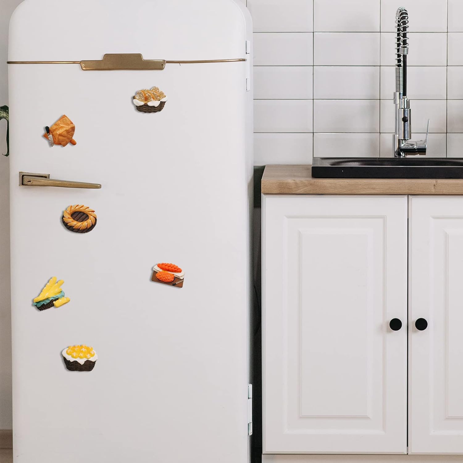 DCQRY 12 imanes de resina 3D para refrigerador de alimentos, divertidos imanes decorativos para nevera, pequeños imanes para el hogar, cocina,