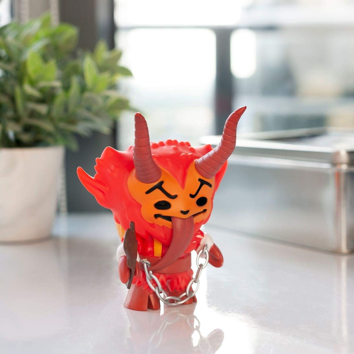 Toynk Store Christmas Krampus Figura de acción de vinilo  5 pulgadas  Rojo festivo