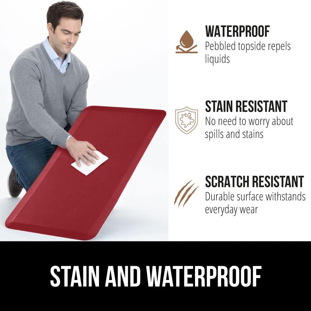 Gorilla Grip – Tapete acolchado antifatiga para cocina y más, grueso y ergonómico, cubierta impermeable resistente a los arañazos, de espuma,