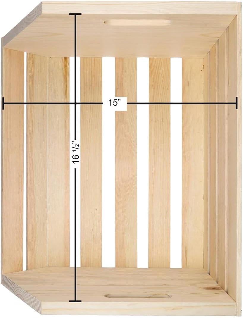 LEISURE ARTS Buena madera de madera abierta frente cajón, caja de madera sin terminar, cajas de madera para exhibición, cajas de madera para
