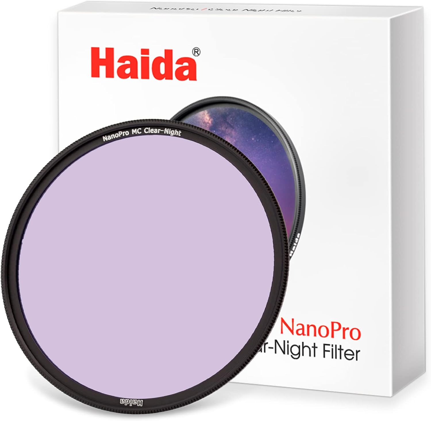 Filtro de contaminación lumínica Haida Clear-Night NanoPro Filtro de vidrio óptico mejora la visibilidad, reducción de fuentes de luz artificial