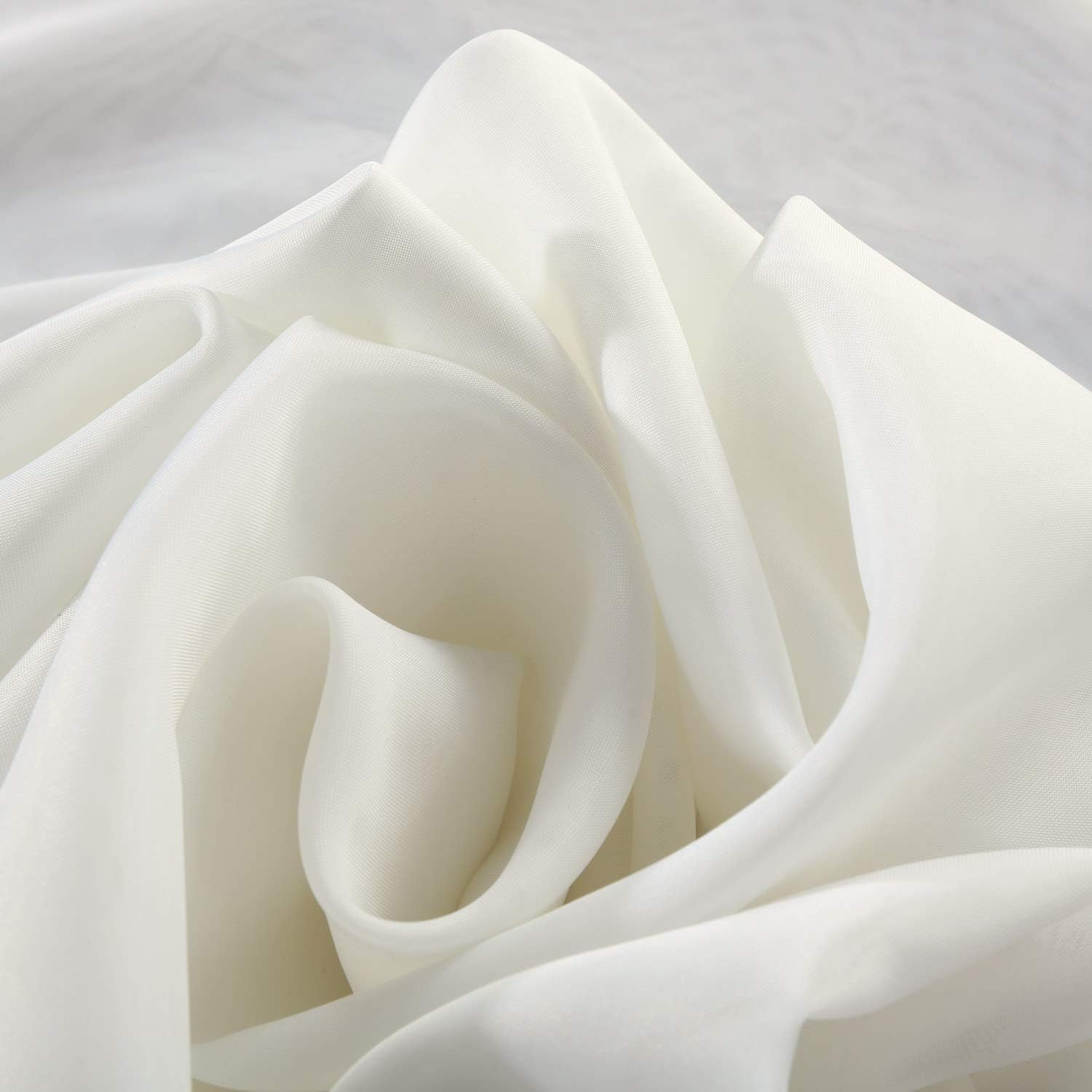 HPD Half Price Drapes SHCH-VOL3-96-PR – Par de cortinas traslúcidas de gasa de poliéster (2 paneles), 50 pulgadas de ancho x 96 pulgadas de largo,