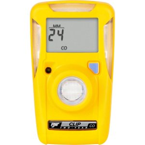 BW Technologies BWC2-M BW Clip Single Gas CO Monitor, 35200, Amarillo, Estándar BW Technologies BWC2-M BW Clip Single Gas CO Monitor, 35200, Amarillo, Estándar