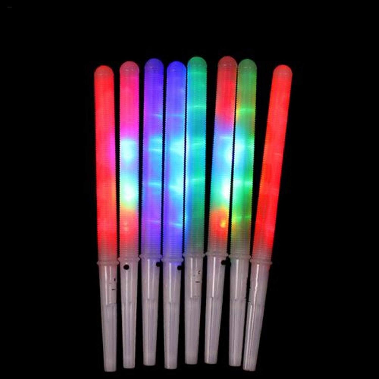 100 conos de algodón de azúcar, palitos de algodón iluminados, 8 patrones de colores LED intermitentes para fabricante de algodón de azúcar, palos