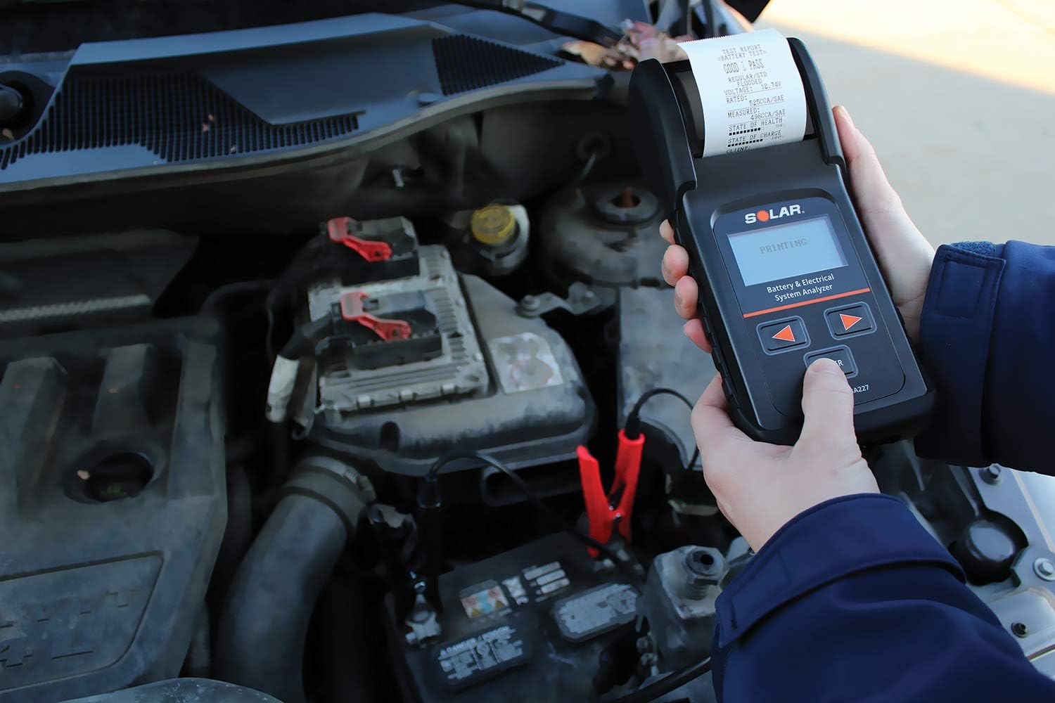Clore Automotive Probador de batería BA227 con impresora, fábrica