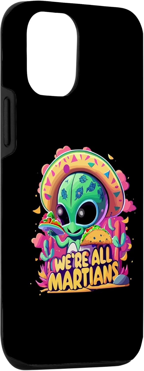 Camisetas para iPhone 1212 Pro Alien Taco Funda marciana mexicana